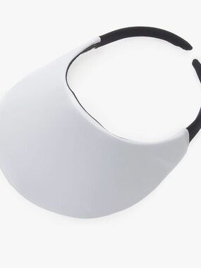 White Visor with Black Headband